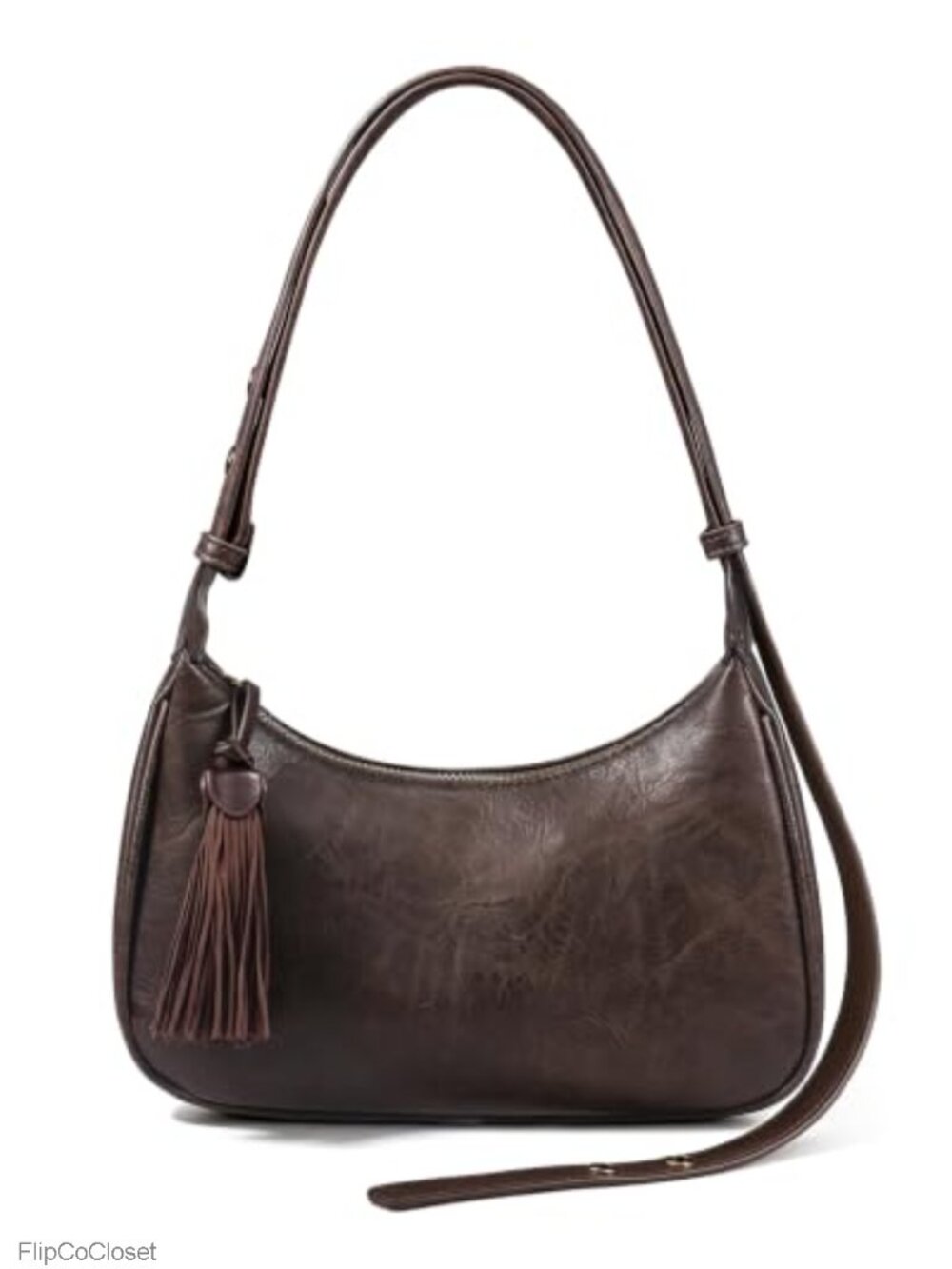 MOETYANG Vegan Leather Hobo Shoulder Bag Retro Crossbody Purse
